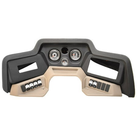 Avalon Pontoon Boat Gauge Dash Panel 125854BS | Black Beige