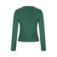 thumbnail image 5 of Womens Long Sleeve Henley Shirts Slim Fit Business Casual Tops Button Up Trendy Ribbed Knit T Shirts 2026 Fall Going Out Top Ladies, 5 of 7