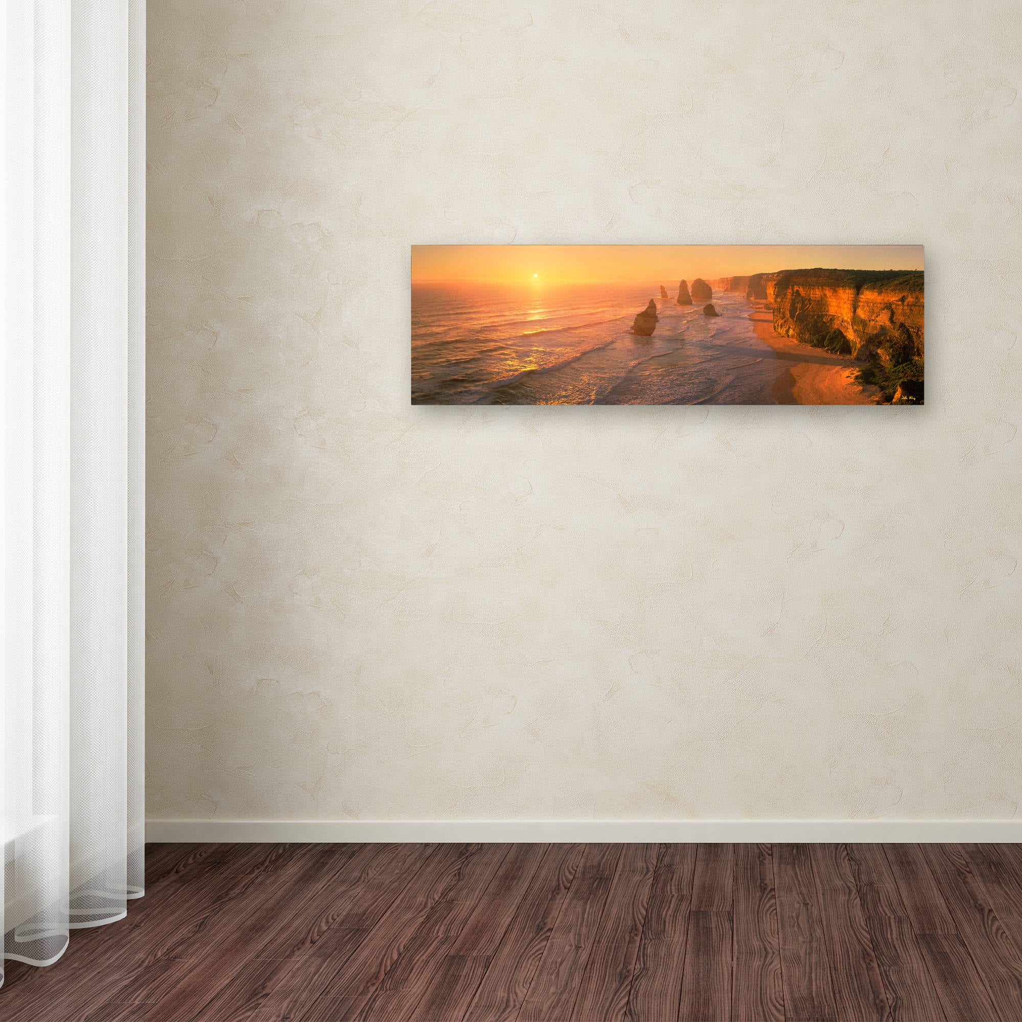 Trademark Fine Art "Seashore Sunrise" Canvas Art by John Xiong