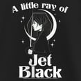 thumbnail image 2 of Girl's Wednesday A Little Ray of Jet Black  Graphic Tee Black Medium, 2 of 4