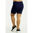 thumbnail image 5 of TheLovely Women & Plus Size (S-3XL) High Waist Workout 15" Length Running Biker Shorts with Wide Wastband, 5 of 6