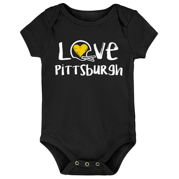 Future Tailgater Loves Chalk Art Baby Bodysuit for Pittsburgh Fans