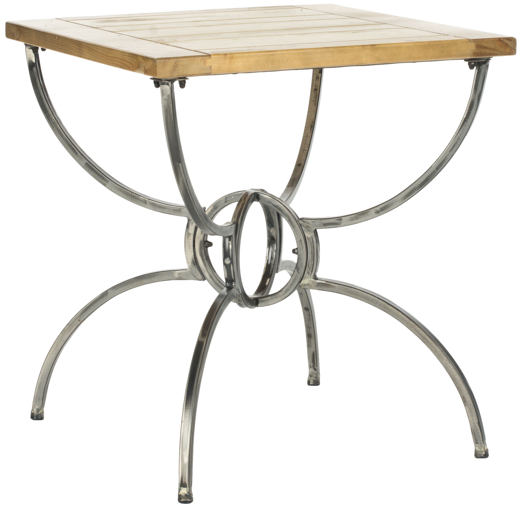 SAFAVIEH Alvin Traditional Rustic Wood Top End Table, Natural