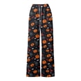 thumbnail image 4 of DHFJKG Womens Halloween Pajama Pants Ladies Pumpkin Ghost Pajamas Cute Soft Loungewear Pants, 4 of 4