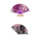 thumbnail image 1 of 2 uds ventidor de te Retro flor ventidor de mano plegable para de decoración BLESIY Fan retro de la tela de la vendimia, 1 of 8