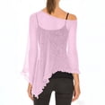 thumbnail image 6 of APEXFWDT Womens Off Shoulder Sheer Cover Ups Lightweight Mesh Shrug Summer Trendy Poncho Tops, 6 of 6