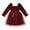 Red, variant on Younger Tree Baby Girl Tutu Dress Toddler Fall Long Sleeve Square Neck Bowknot Princess Birthday Party Dresses for 3-4T