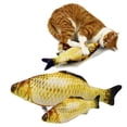 thumbnail image 3 of Plush Animal Toy Lifelike Stuffed Fish Catnip Toy for Cat & Kitten, 3 of 7