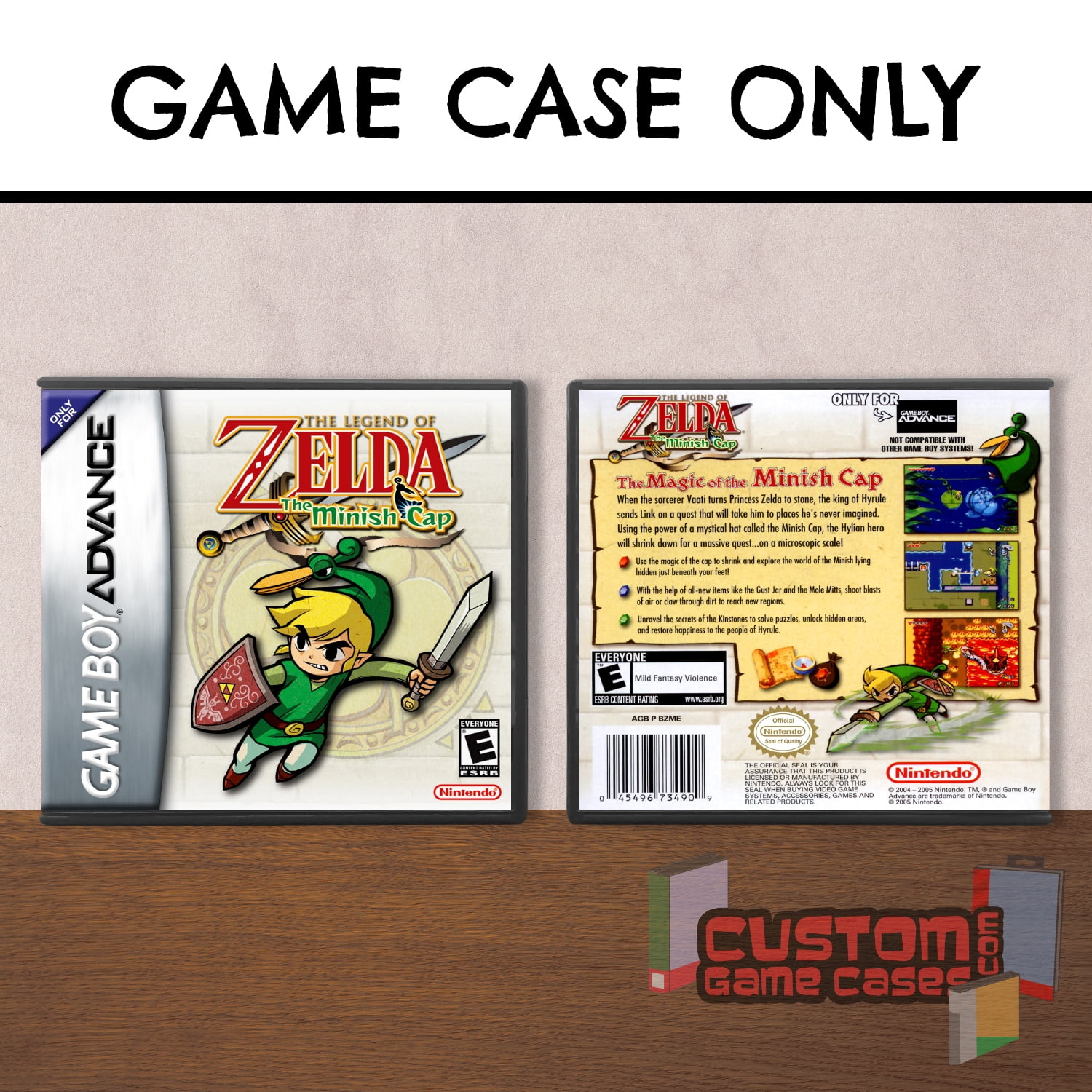 Legend Of Zelda ,The: The Minish Cap - (Gba) Game Boy Advance - Game Case  With Cover - Walmart.Com