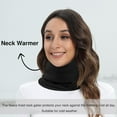thumbnail image 4 of 1Pc/2Pcs Unisex Fleece Lined Neck Warmer Ski Face Neck Gaiter Winter Scarf for Women Men, 4 of 7