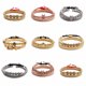 thumbnail image 3 of Conjunto de pulsera tejida con corona de bola de circonio ShuxiuWang personalizada para hombre oro, 3 of 5