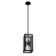 thumbnail image 6 of Hunter - Felippe 6-light Natural Black Iron, Mini Pendant Light, Dimmable, Casual Style, Rectangle Shaped, for Bedrooms, Dining, Living Rooms - 19261, 6 of 9
