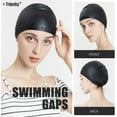 thumbnail image 6 of Silicone Swim Cap - Ideal for Curly Short Medium Long Hair - Swimming Cap for Women and Men -Shower Caps Keep Hairstyle Unchanged (1pack), 6 of 7