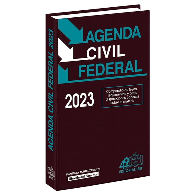 Agenda Civil Federal 2023 Ediciones Fiscales Isef 9786075413723
