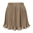 thumbnail image 4 of Elainilye Fashion Pleated Skirt Summer Casual Comfy Solid Color Going Out Vacation Pleated Skirt,Yellow, 4 of 4