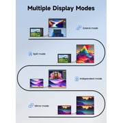 UPERFECT 23.8 100Hz Portable Dual Monitor, 1080P Laptop Screen Extender for Laptop, BE238CF
