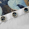 thumbnail image 4 of jejeloiu Black Raven Crow Black Out Curtains,Bohemian Style Tree Curtains Pack of 2 (42x63 Each) For Teens, 4 of 6