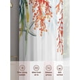 thumbnail image 6 of Watercolor Ocean Coral Starfish Chiffon Sheer Curtains 84 Inches Long, Underwater Marine Life Seaweed 2 Rod Pocket Window Treatment Voile Drapes Curtains for Living Room Bedroom,2 Panels, 52x84In, 6 of 9
