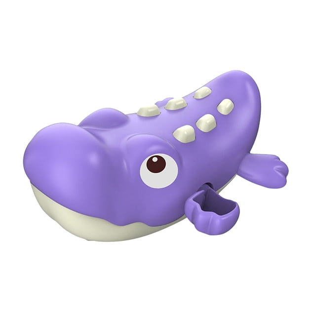 Jouet de Bain Crocodile à Remonter Violet pour Enfants