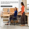 thumbnail image 3 of BestOffice Ergonomic Office Chair, Swivel Rolling, Lumbar Support for Men, Women(White), 3 of 7
