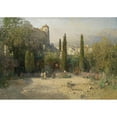 thumbnail image 3 of Robert Russ 18x14 Black Modern Framed Museum Art Print Titled - Garden Area from the Etschtal, 3 of 5