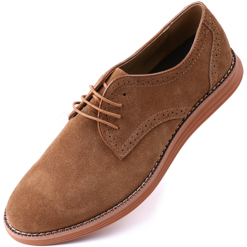 mio marino men's suede derby casual dress shoes