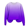 thumbnail image 6 of Ashirexll Girls Sweatshirt, Kids Sweatshirts, Girls Fashion Crew Neck Oversized Sweatshirt Kids Gradient Color Long Sleeve Pullover 1-12 Years, 6 of 6