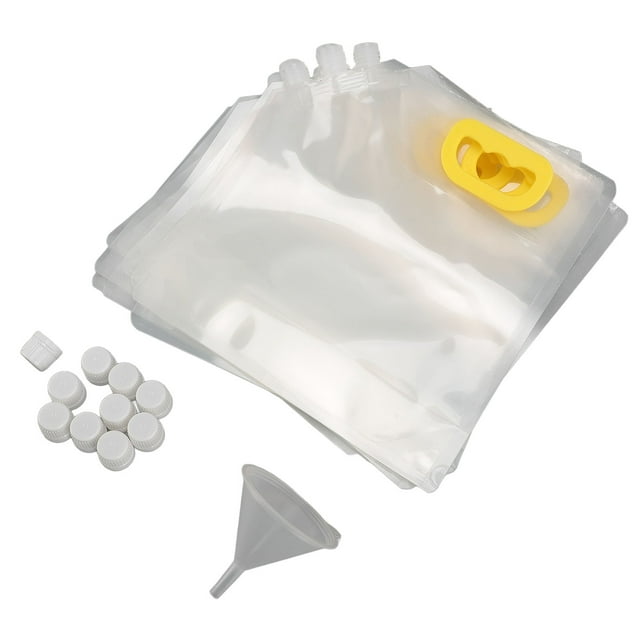 10 Bolsas de Almacenamiento de Arroz para Cereales, Bolsa Sellada A PrueBa de Humedad, Contaenedores Hermético de Almacenamiento de Granos con Tapas y Embudo, dispensador de