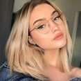 thumbnail image 2 of New Vintage Round Glasses Frame Women Metal Small Circle Shape Eyewear Clear Optical Eyeglasses Transparent Lens Spectacle Gafas, 2 of 5
