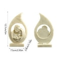 thumbnail image 3 of Fiudx Figura de La Sagrada Familia, Belén de Resina, Sagrada Familia de Tres, Regalo Religioso, Decoración de Mesa para El Hogar, Regalo Espiritual, Navidad, Tamaño de 12,7 Cm, 3 of 6