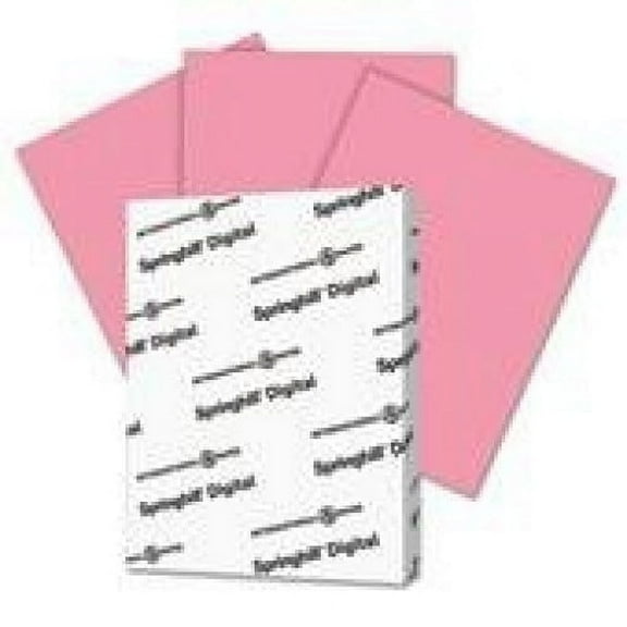 Springhill Digital Index Color Card Stock, 110 lb, 8 1/2 x 11, Cherry, 250 Sheets/Pack 075300