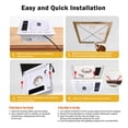 thumbnail image 5 of KBOROVER 4-in-1 Bathroom Exhaust Fan with 1800W Heater, Bluetooth Speaker and LED Light, 180 CFM Quiet Ventilation, Wired Digital Wall Control, White, 5 of 20