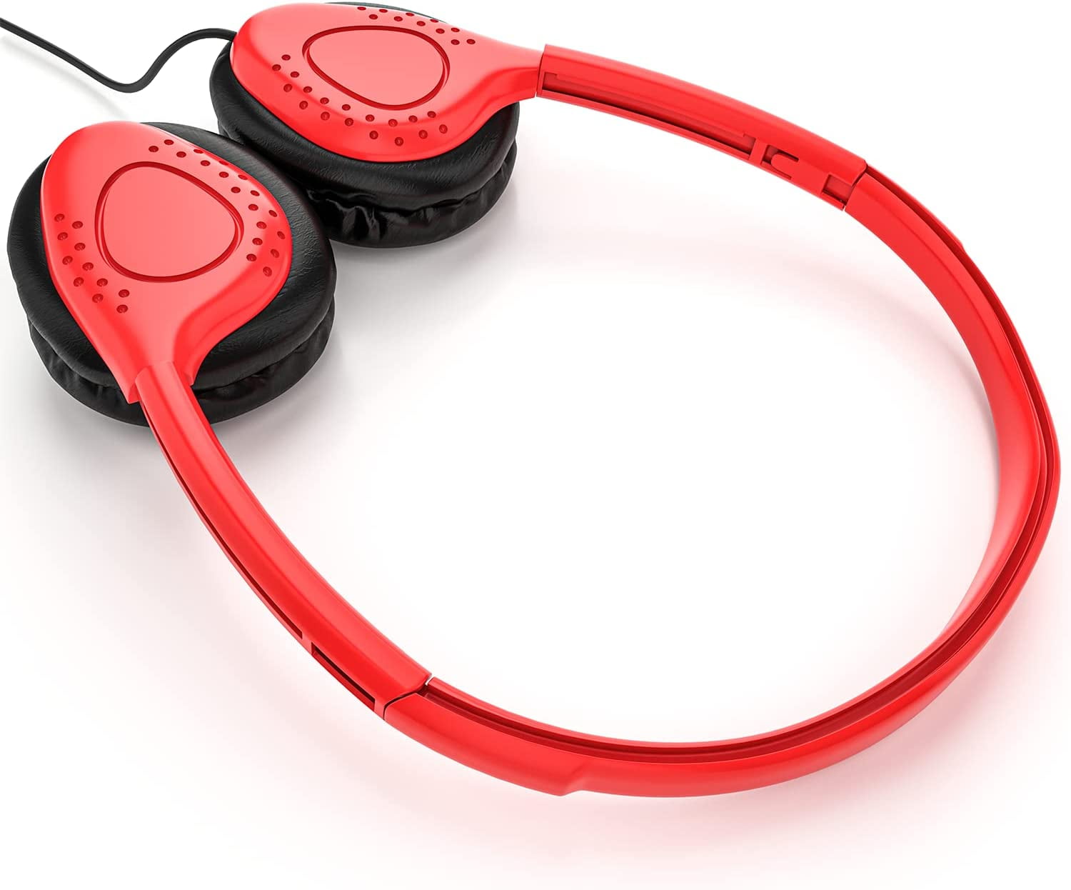 Bulk Classroom Student Headphones with Volume Control, On Ear Stereo Headphones with Faux Leather Cushions for Kids Online Learning, Library, School, Airplane, Travel - 3.5mm Plug - 20 Pack