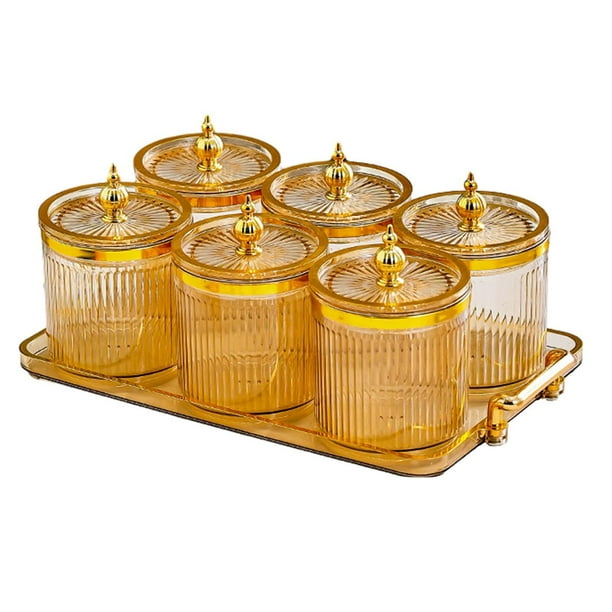 Plato de frutos secos, caja de almacenamiento de alimentos, contenedores, plato multiusos para dulces y nueces con ámbar