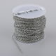 thumbnail image 2 of Rollo de 10 yardas para pulseras, cadenas de extensión para collares, extensores de cola y joyería artesanal. Plata, 2 of 9