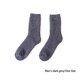 thumbnail image 4 of Qarigey 1 par de calcetines cálidos gruesos de Color sólido cómodos de invierno para el hogar, oficina, trabajo, correr, Camping, ciclismo, Medias hombre gris oscuro Qarigey AP013175-04, 4 of 6
