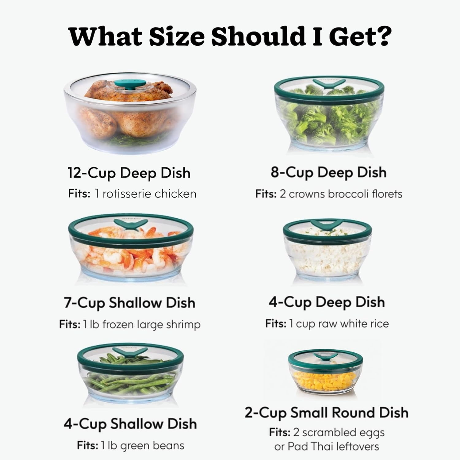 2-Pack Glass Microwave  Cooker -  Plastic- Poacher for Scrambled Eggs & Meal Prep with Vented Lid