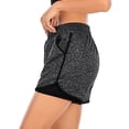 thumbnail image 4 of YouLoveIt Womens Yoga Shorts Women Yoga Bike Shorts High Waist Double Layer Women's Workout Active Shorts Women Yoga Running Sport Shorts Quick Dry, 4 of 7