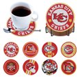 thumbnail image 2 of DIY Art Coaster Kansas City Chiefs 8pcs Painting Coasters Craft Supplies, 2 of 9