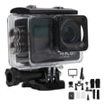 thumbnail image 1 of 4K Action Camera Multifunction 98.4ft Depth Waterproof WiFi Prevents Shake Dual Screen Sports Video Camera for Outdoor Sports Swimming Surfing, 1 of 3