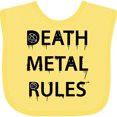 thumbnail image 3 of Inktastic Death Metal Rules White T-shirt Boys or Girls Baby Bib, 3 of 4