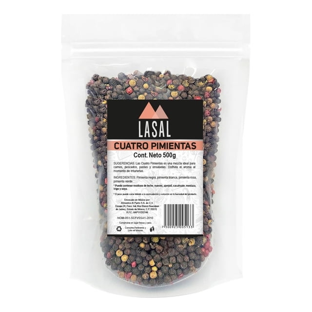 Cuatro Pimientas 500 Gramos Pouch Resellable