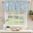 thumbnail image 3 of Blue White Starfish Valances for Windows, Decorative Rod Pocket Window Valance Curtains, Coastal Ocean Summer Sea Nautical Short Curtain Drapes for Kitchen/Living Room, 2 Panels, 60" W x 18" L, 3 of 8