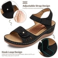 thumbnail image 3 of Ecetana Wedge Sandals for Women Foot Massage Sandals Summer Dressy Platform Walking Sandals, 3 of 6