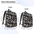 thumbnail image 6 of Wukai Daisies Flowers Paper Reusable Cosmetic bag,Travel Toiletry Organizer Capacity,Waterproof Puzzle Bags, 6 of 7