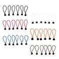 thumbnail image 4 of 6 uds bola negra cuerda elástica lona tienda correa de toldo correas elásticas Negro 6 pulgadas kusrkot Bungee de pelota, 4 of 8