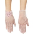 thumbnail image 6 of Zhengup Women Tea Party Tulle Gloves with Floral Wedding Bridal Pearls Mesh Sheer Gloves Evening Dress Accessories, 6 of 6
