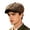 z-260619-1-Coffee, variant on Women's Linen Blend Newsboy Cap, Retro Beret Boy Hat, Lightweight Summer Newsboy Hat Brown