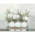 thumbnail image 2 of Dogwood Portfolio 31x26 White Modern Wood Framed Museum Art Print Titled - White Flower Jars, 2 of 4