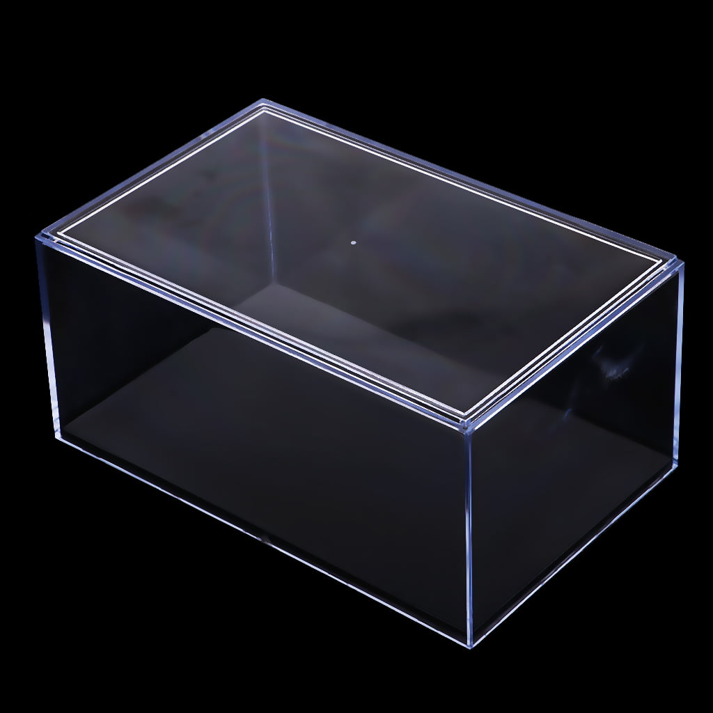 17x11x5.5cm Clear Acrylic Showcase Holder Model Accessories Display Case 